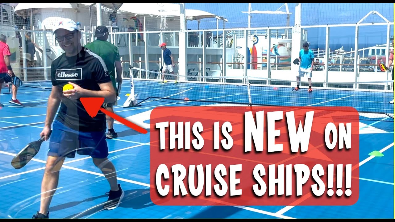 I've NEVER DONE THIS on a Cruise Ship Before! Pickle Ball Sport Craze on Royal Caribbean