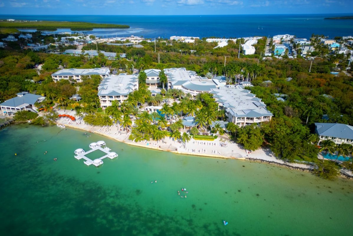 Aerial view of Playa Largo Resort in Key Largo