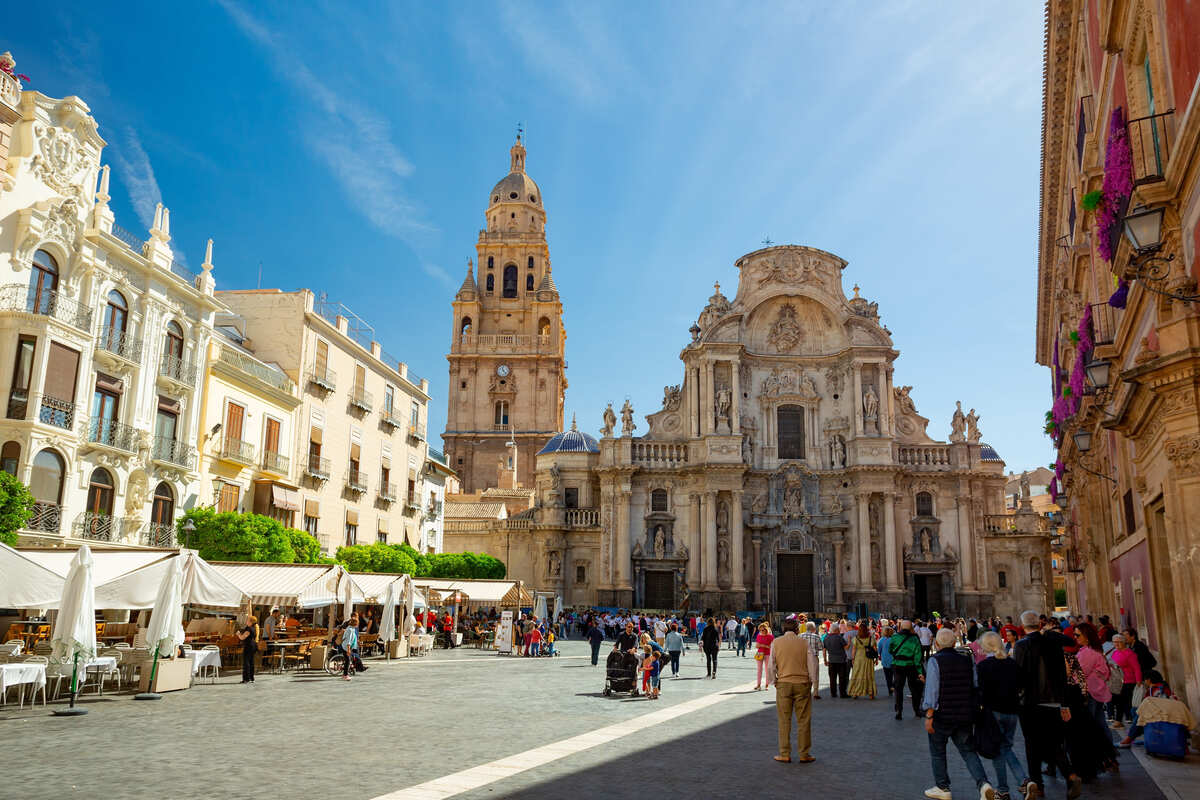 Murcia Cathedral In Spain, Southern Europe